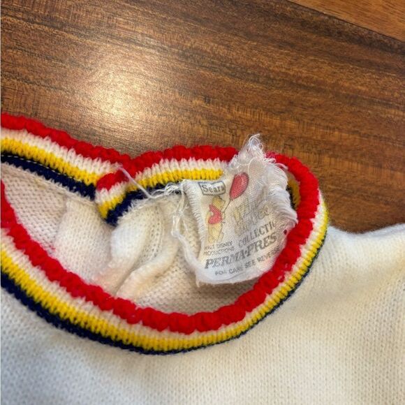 Disney Winnie the Pooh Sears Vintage Knit Embroidered One Piece Jumper/Jumpsuit - Picture 5 of 6